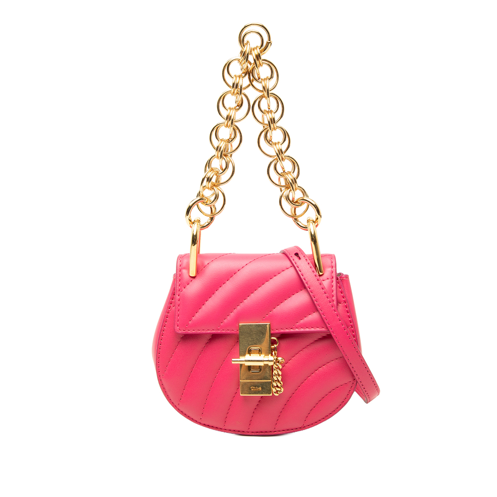 Pre-Loved Chloé Nano Quilted Leather Drew Bijou Satchel